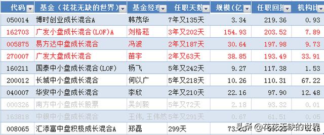 成长型基金有哪些